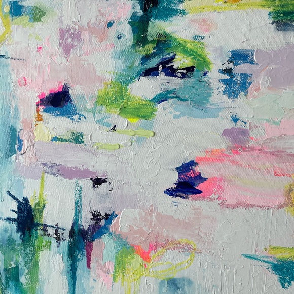 24x30" Original painting for sale by artist, preppy wall decor, pastel art - Picture 4 of 6